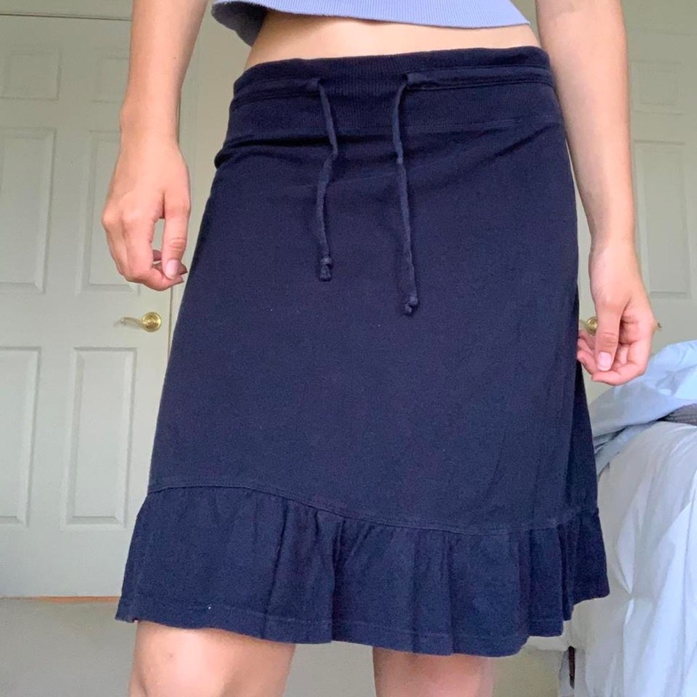 Navy Midi Skirt